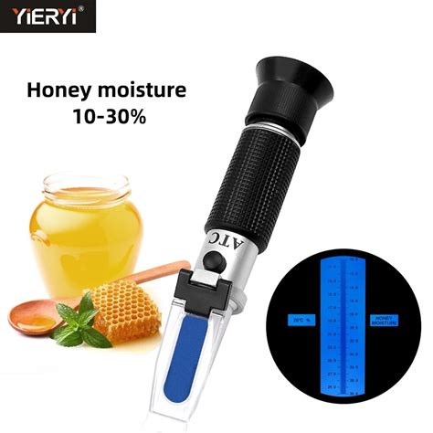 honey refractometer for honey moisture|handheld honey refractometer.